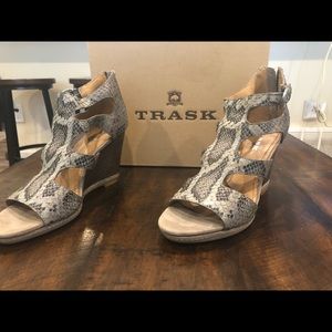 New Trask Animal Print Wedges